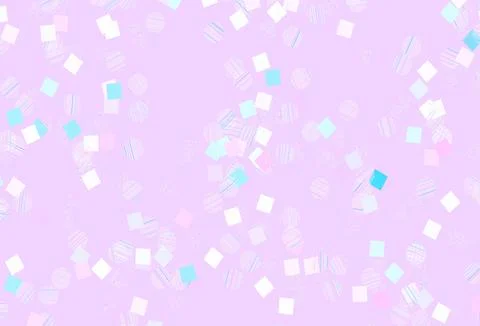 Light Pink, Blue vector pattern with polygonal style with circles. 스톡 일러스트