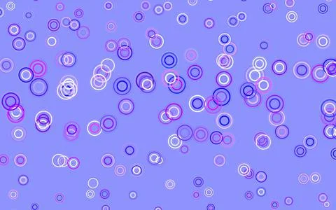Light Pink, Blue vector pattern with spheres. 库存插图