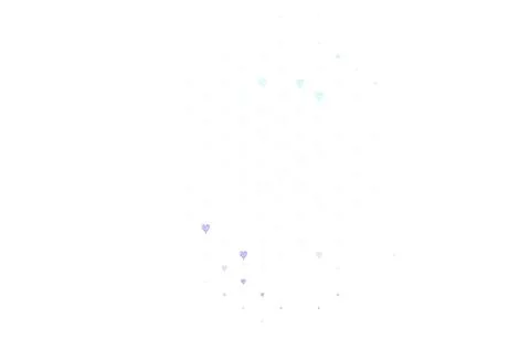 Light Pink, Blue vector pattern with colorful hearts. Stock Illustration