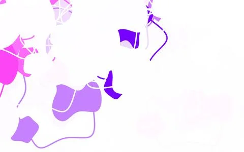 Light Pink, Blue vector pattern with random forms. 库存插图