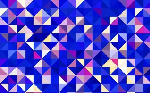 Light Pink, Blue vector polygon abstract pattern. Illustrazione stock