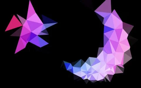 Light Pink, Blue vector polygonal pattern. 스톡 일러스트