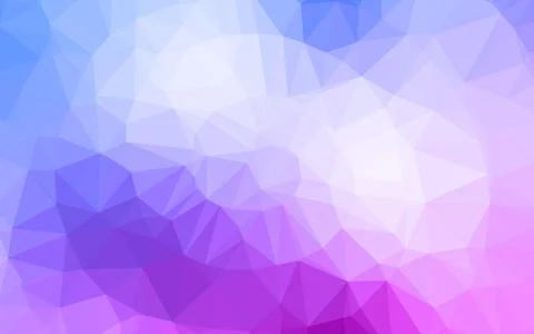Light Pink, Blue vector polygonal pattern. 스톡 일러스트