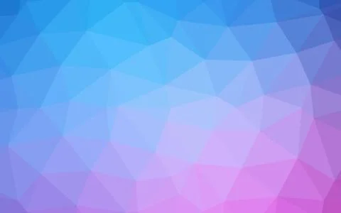 Light Pink, Blue vector polygonal pattern. Illustrazione stock