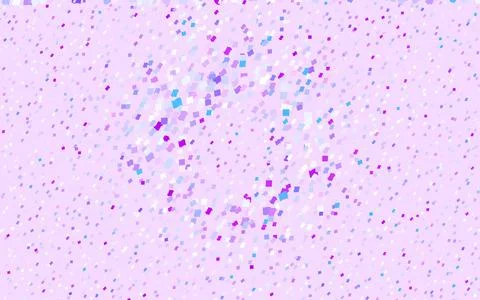 Light Pink, Blue vector polygonal design pattern. Consist of gradient rectang Stock Illustration