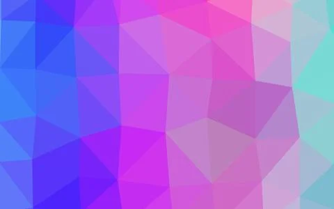Light Pink, Blue vector polygonal pattern. Illustrazione stock