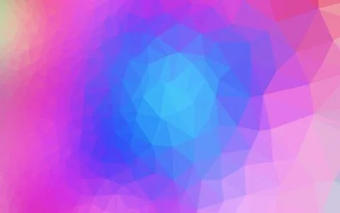 Light Pink, Blue vector shining triangular pattern. Stock Illustration