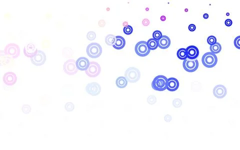 Light Pink, Blue vector template with circles. Stock Illustration