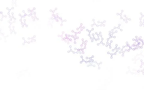 Light Pink, Blue vector template with artificial intelligence structure. Illustrazione stock
