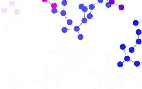 Light Pink, Blue vector template with artificial intelligence structure. Illustrazione stock