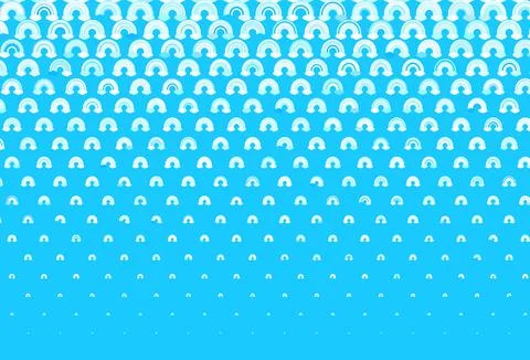 Light Pink, Blue vector template with rainbow signs. Stock Illustration