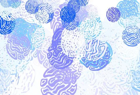 Light Pink, Blue vector template with chaotic shapes. Stock Illustration