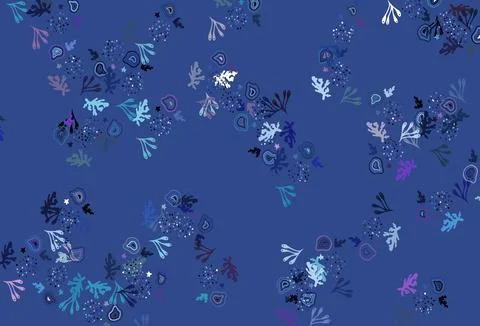 Light Pink, Blue vector template with chaotic shapes. Illustrazione stock