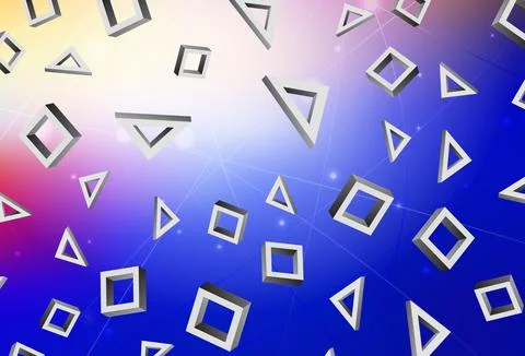 Light Pink, Blue vector template with rhombus. Illustrazione stock