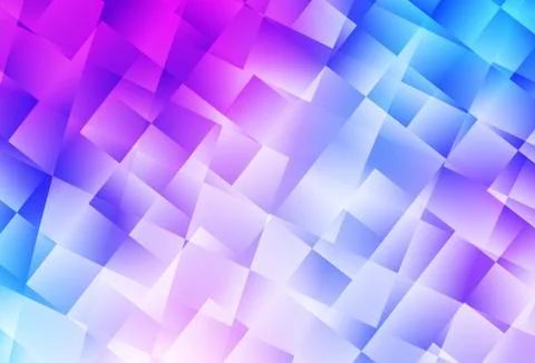 Light Pink, Blue vector texture in rectangular style. Stock Illustration