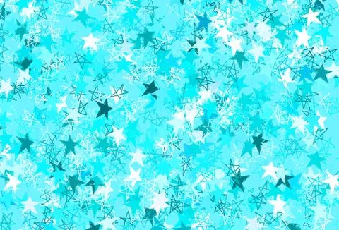 Light Pink, Blue vector texture with beautiful stars. Stock Illustration