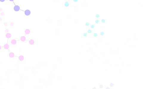 Light Pink, Blue vector texture with artificial intelligence concept. Stock Illustration