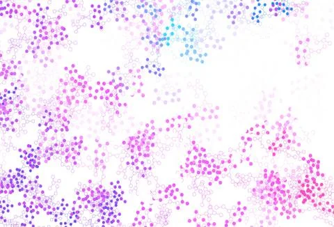 Light Pink, Blue vector texture with artificial intelligence concept. Stock Illustration