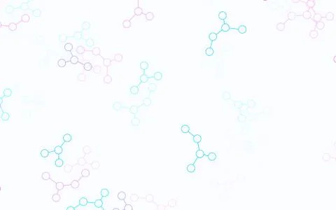 Light Pink, Blue vector texture with artificial intelligence concept. Illustrazione stock