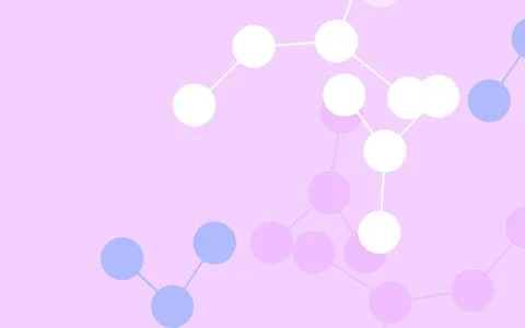 Light Pink, Blue vector texture with artificial intelligence concept. Stock Illustration