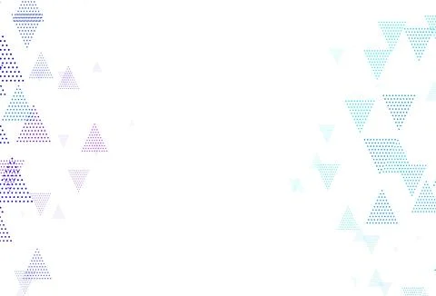 Light Pink, Blue vector texture with triangular style with circles. Stockillustratie