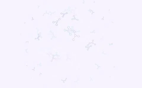 Light Pink, Blue vector texture with artificial intelligence concept. Illustrazione stock