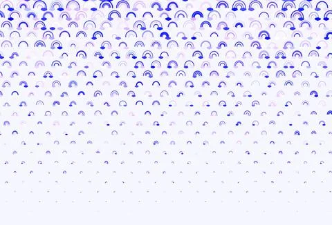 Light Pink, Blue vector texture with rainbows, clouds. Stock Illustration