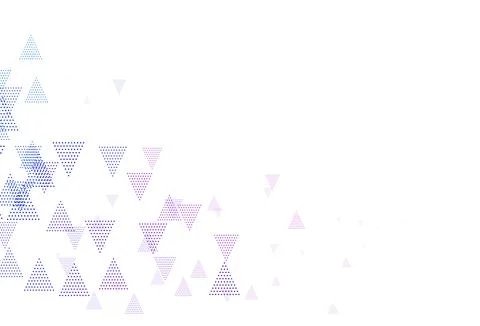 Light Pink, Blue vector texture with triangular style with circles. Illustrazione stock