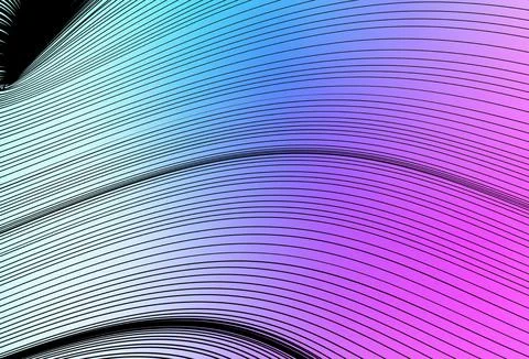 Light Pink, Blue vector texture with curved lines. Stock Illustration