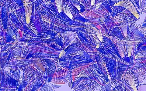 Light Pink, Blue vector texture with abstract forms. Stock Illustration