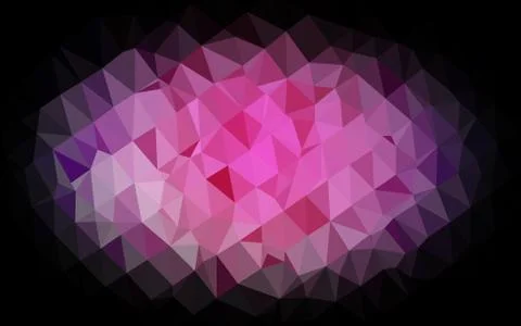 Light Pink, Blue vector triangle mosaic texture. Illustrazione stock