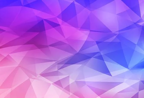 Light Pink, Blue vector triangle mosaic background. Stock Illustration