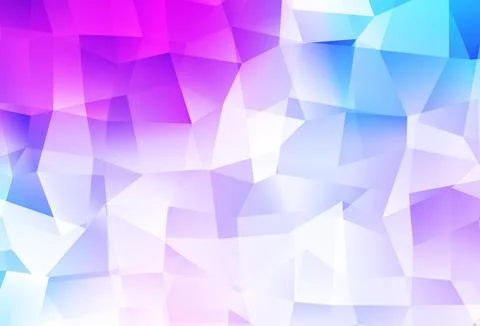 Light Pink, Blue vector triangle mosaic template. Stock Illustration