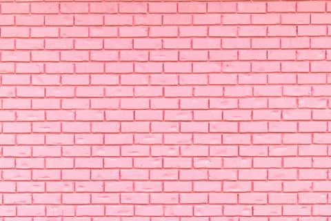 Light Pink brick wall for use as a background. Stock Photos