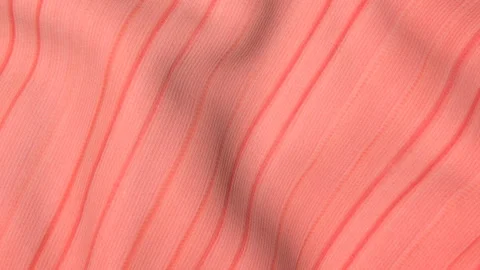 Light pink fabric with stripes moves slowly. animated three-dimensional backgrou Video stock 139897772