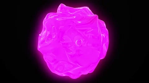 Light pink glowing multidimensional energy sphere. Pink color shining purpl.. Stock Footage 237706578
