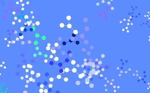 Light Pink, Green vector backdrop with artificial intelligence data. Stock Illustration