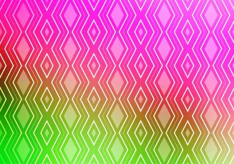 Light Pink, Green vector backdrop with lines, cubes. 스톡 일러스트