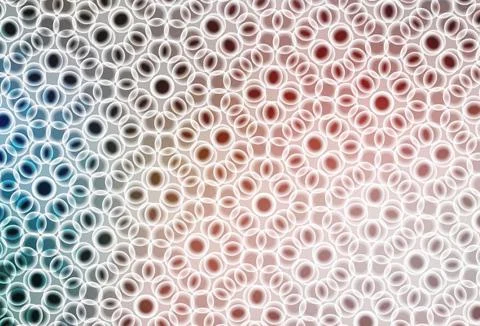 Light Pink, Green vector backdrop with dots. Illustrazione stock