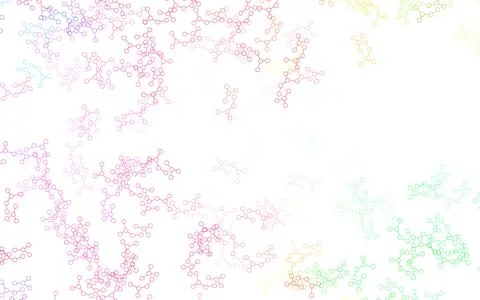 Light Pink, Green vector backdrop with artificial intelligence data. Illustrazione stock