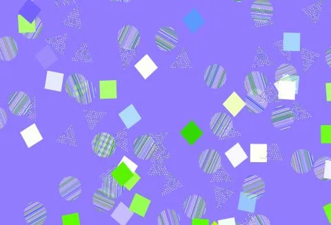 Light Pink, Green vector background with polygonal style with circles. Ilustración de archivo