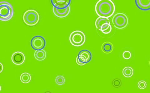 Light Pink, Green vector background with bubbles. Stock Illustration
