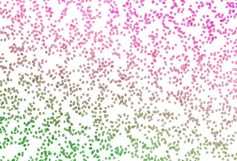 Light Pink, Green vector background with bubbles. Illustrazione stock
