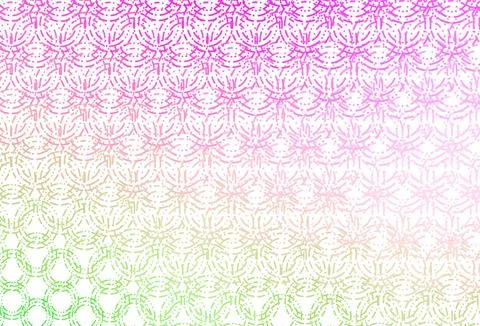 Light pink, green vector background with bubbles. Stock Illustration