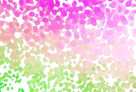 Light Pink, Green vector background with liquid shapes. Stock Illustration