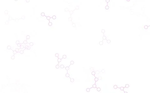 Light Pink, Green vector background with forms of artificial intelligence. Illustrazione stock