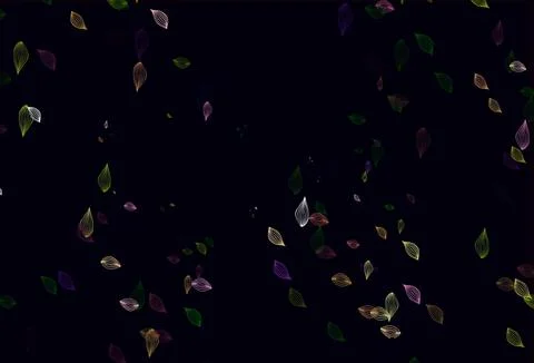 Light Pink, Green vector doodle pattern. Illustrazione stock