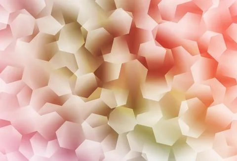 Light Pink, Green vector gradient triangles pattern. Illustrazione stock