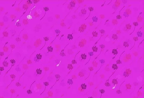 Light Pink, Green vector hand painted pattern. Stock Illustration