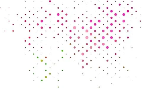 Light Pink, Green vector layout with circle shapes. Stock Illustration